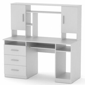 PC stůl MANAGER (Barva dřeva: bílá)