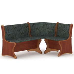 Rohová lavice ARGENTINA (Materiál potahu: tkanina - boston grey, Barva dřeva: kalvados | olše)