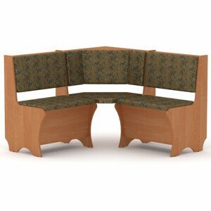 Rohová lavice CHILE (Barva dřeva: olše, Materiál potahu: tkanina - boston gold)
