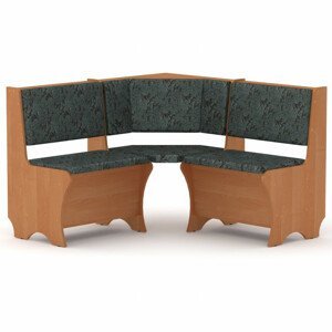 Rohová lavice CHILE (Barva dřeva: olše, Materiál potahu: tkanina - boston grey)