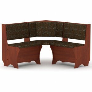 Rohová lavice CHILE (Barva dřeva: kalvados, Materiál potahu: tkanina - boston brown)