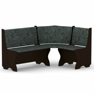 Rohová lavice KANADA (Barva dřeva: wenge, Materiál potahu: tkanina - boston grey)