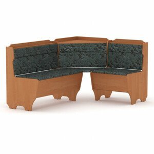 Rohová lavice KORSIKA (Barva dřeva: olše, Materiál potahu: tkanina - boston grey)