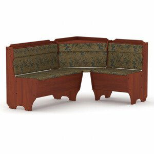 Rohová lavice KORSIKA (Barva dřeva: kalvados, Materiál potahu: tkanina - boston gold)