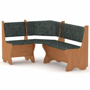 Rohová lavice KYPR (Barva dřeva: olše, Materiál potahu: tkanina - boston grey)