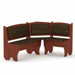 Rohová lavice TEXAS (Barva dřeva: kalvados, Materiál potahu: tkanina - boston brown)