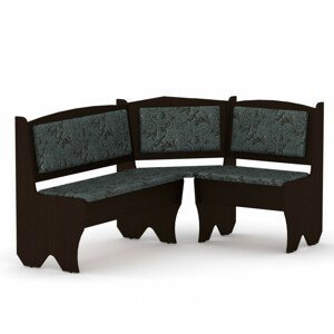 Rohová lavice TEXAS (Barva dřeva: wenge, Materiál potahu: tkanina - boston grey)