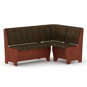 Rohová lavice TUNIS (Barva dřeva: kalvados, Materiál potahu: tkanina - boston brown)