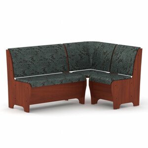 Rohová lavice TUNIS (Barva dřeva: kalvados, Materiál potahu: tkanina - boston grey)