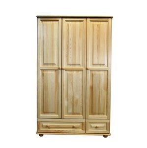 Šatní skříň 62 Klasik (Barva dřeva: surové dřevo, Šířka: 120 cm)