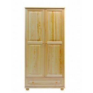 Šatní skříň 65 Policová Klasik (Barva dřeva: surové dřevo, Šířka: 80 cm)