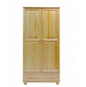 Šatní skříň 65 Věšáková Klasik (Barva dřeva: surové dřevo, Šířka: 90 cm)