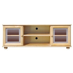 TV stolek 108 Klasik masiv borovice (Barva dřeva: surové dřevo, Šířka: 136 cm)