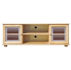 TV stolek 108 Klasik masiv borovice (Barva dřeva: surové dřevo, Šířka: 156 cm)