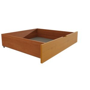Zásuvka / šuplík masiv borovice / LTD - 1 kus / polovina délky postele (Barva dřeva: moření olše, Varianta: bez přistýlky, Délka: 170 cm)