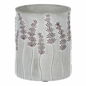 Váza betonová - motiv levandule. GD630