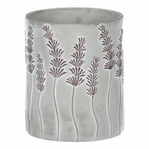 Váza betonová - motiv levandule. GD631