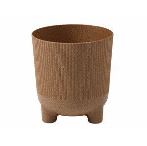 Obal na květník ARIA JUMPER ECO WOOD plastový d14x15cm