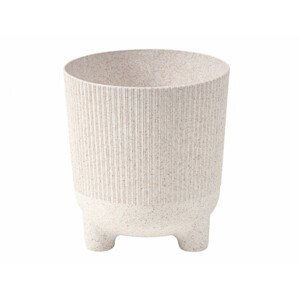 Obal na květník ARIA JUMPER ECO WOOD plastový d18x20cm