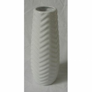 Váza keramická, bílá HL9022-WH