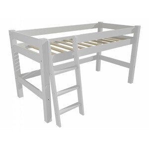 Patrová zvýšená postel 8X8 02A (Rozměr: 90 x 190 cm, Barva dřeva: barva bílá)