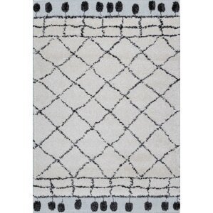 Kusový koberec Rangpur 65217 669 krémovo-černý (Varianta: 80 x 150  cm)
