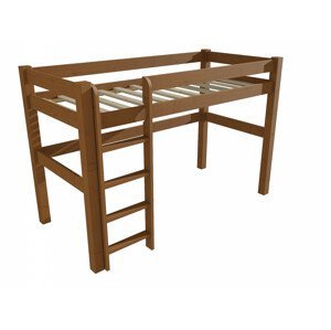 Patrová zvýšená postel 8X8 05B (Rozměr: 90 x 190 cm, Barva dřeva: moření dub)