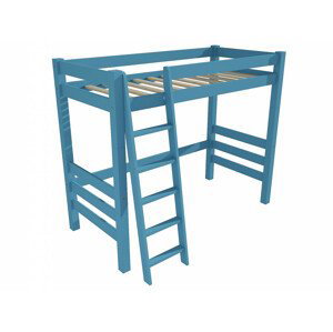 Patrová zvýšená postel 8X8 11A (Rozměr: 80 x 180 cm, Barva dřeva: barva modrá)