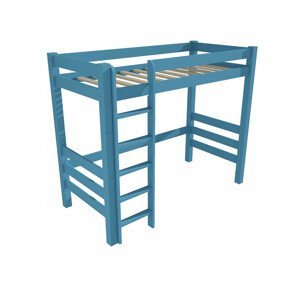 Patrová zvýšená postel 8X8 11B (Rozměr: 80 x 180 cm, Barva dřeva: barva modrá)