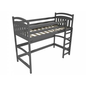 Patrová zvýšená postel M 005 NEW* (Rozměr: 90 x 190 cm, Barva dřeva: barva šedá)