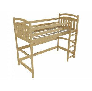 Patrová zvýšená postel M 005 NEW* (Rozměr: 80 x 180 cm, Barva dřeva: bezbarvý lak)