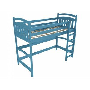 Patrová zvýšená postel M 005 NEW* (Rozměr: 90 x 190 cm, Barva dřeva: barva modrá)