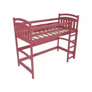 Patrová zvýšená postel M 005 NEW* (Rozměr: 90 x 190 cm, Barva dřeva: barva růžová)