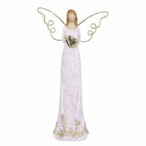 Anděl se svítícími křídly, polyresin. SM400-PINK