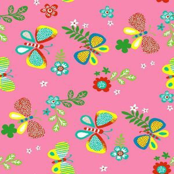 Dětský koberec Motýlek 5241 růžový (Varianta: 120 x 170 cm)