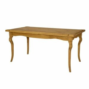 Jídelní stůl ST704, 160x76x90, borovice, vosk (Barva dřeva: Brunat vosk)