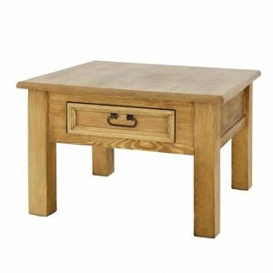 Konferenční stolek ST706, 75x52x75, borovice, vosk (Barva dřeva: Bílý vosk)
