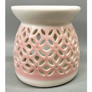 Aroma lampa, porcelánová. Růžová barva. ARK3614 PINK