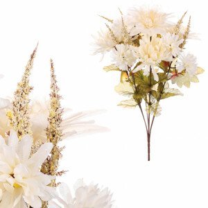 Chryzantémy v pugetu, krémová barva. NL0143 CRM