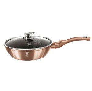 BERLINGERHAUS Pánev hluboká s poklicí 24 cm Rosegold Metallic Line BH-1517