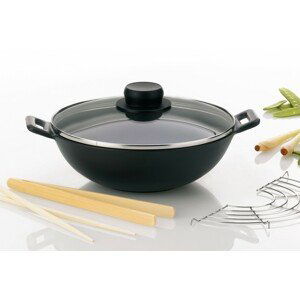 KELA WOK pánev MINI 24 cm litinový 5-dílný set KL-77747