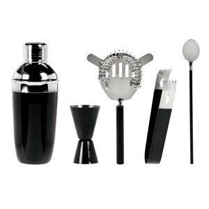 EXCELLENT Barmanská sada shaker 5 ks GLOSSY BLACK KO-A12441070