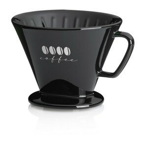 KELA Kávový filtr porcelánový Excelsa L černá KL-12493