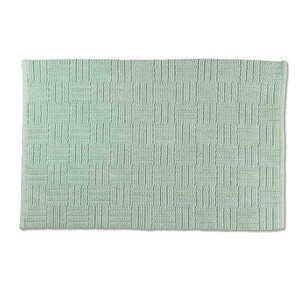 KELA Koupelnová předložka Leana 80x50 cm bavlna zelená KL-23506
