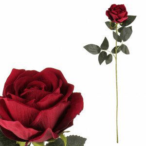 Růže, barva červená, samet. KN6110 RED