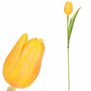 Tulipán plastový ve žluté barvě. Cena za 1ks. Ve svazku 12ks. SG60104 YEL, sada 36 ks