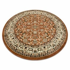 Kulatý koberec ROYAL ADR vzor 1745 hnědý (Velikost: kruh 120 cm)