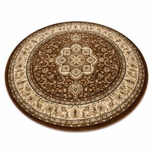 Kulatý koberec ROYAL ADR model 521 hnědý (Velikost: kruh 150 cm)