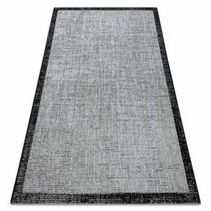KOBEREC SIZAL FLOORLUX 20401 vzor rámu stříbrný / Černá  (Velikost: 120x170 cm)