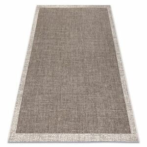 KOBEREC SIZAL FLOORLUX 20401 vzor rámu taupe / šampaňské  (Velikost: 160x230 cm)